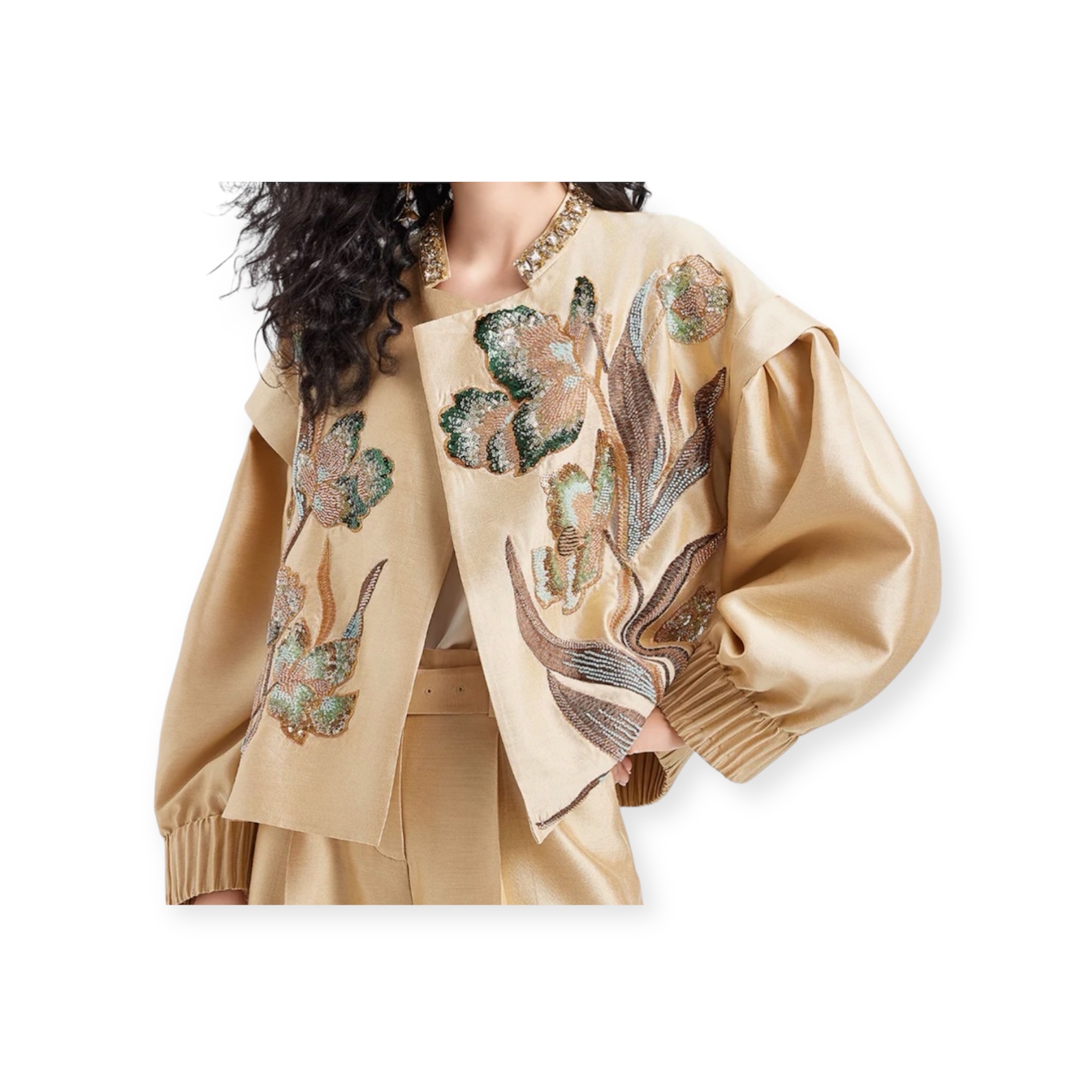 Sequin Embroidered Jacket